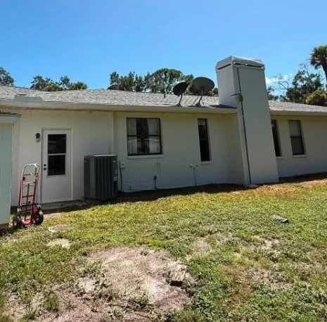 Rear South Florida exterior home painting project with warm weather exposure