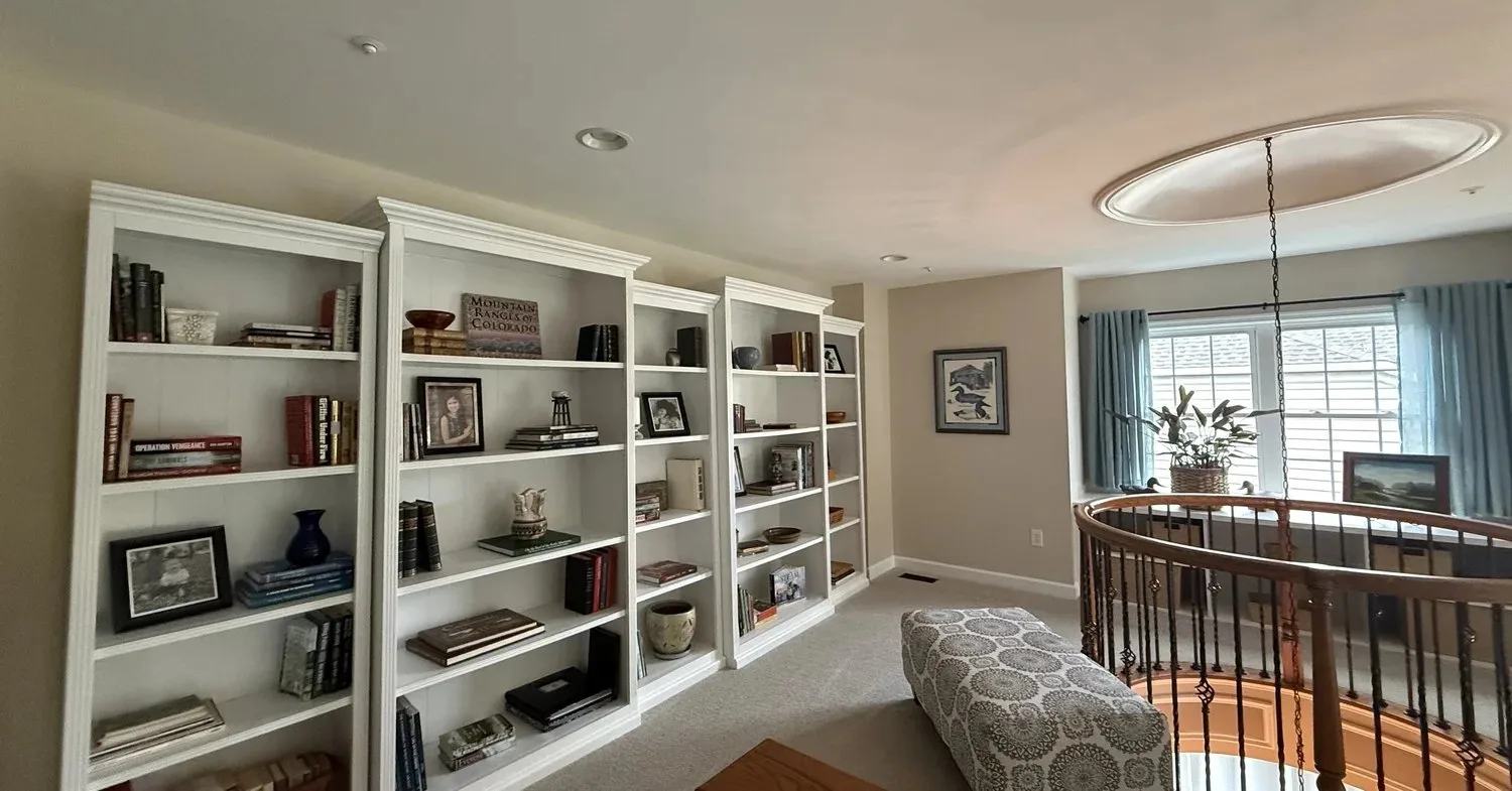 Built-In Bookcase Finish by Prodigal Son Painting